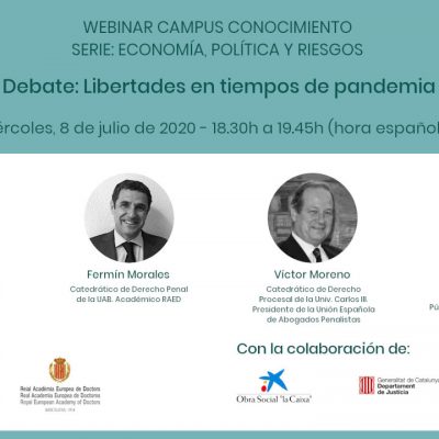 Debate/webinar: Libertades en tiempos de pandemia